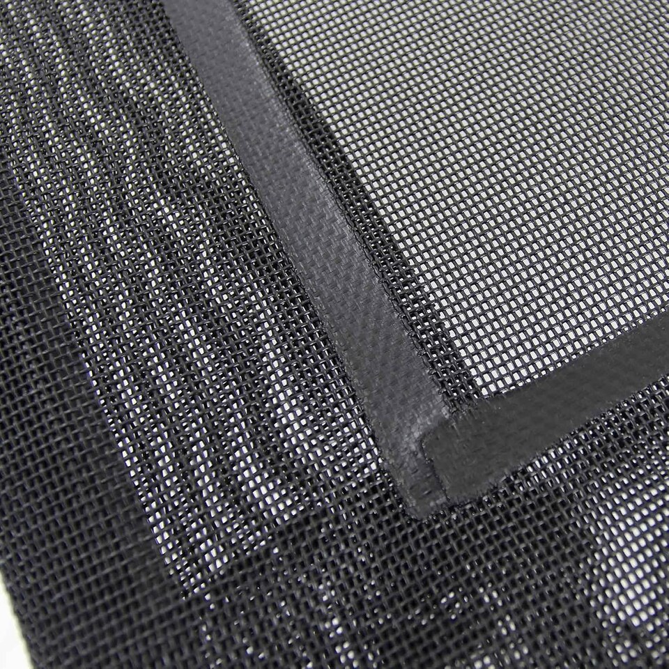 image 1 of Actiaspet - Black Waterproof Elevated Mesh Dog Bed | Raised Pet Cot with Steel Frame (Large)