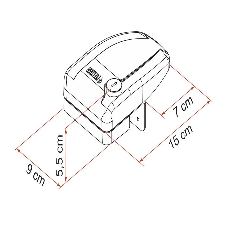 image 1 of Fiamma Door Lock - Grey N/A