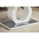 image 3 of Furniturebox Giovani Modern Halo Grey White High Gloss And Glass Coffee Table