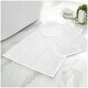 image 1 of VELVETIO Shiny Sparkling Bath Set Anti Slip Pedestal Mat Bathroom Rugs White