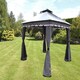 image 3 of Monaco Two Tone Gazebo - L300 x W400 x H250 cm - Grey