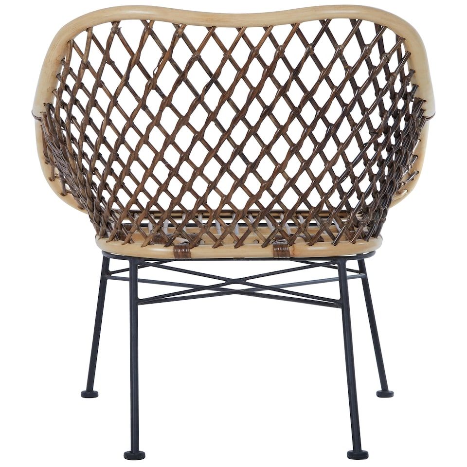 image 1 of Manado Natural Croco Rattan Armchair Brown