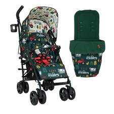 Cosatto Supa 3 Stroller - Birth - 25kg, Compact Fold & Free Footmuff (Old Macdonald)