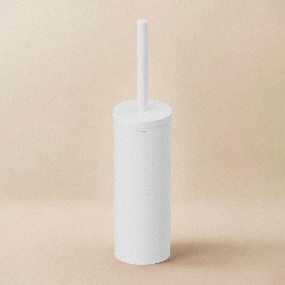 image 1 of COSMIC Toilet brush & holder, Matt white, LOGIC Collection