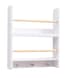 image 1 of Elene Kids Bookshelf Display 2 Tier with Coathook in White and Natural Pine