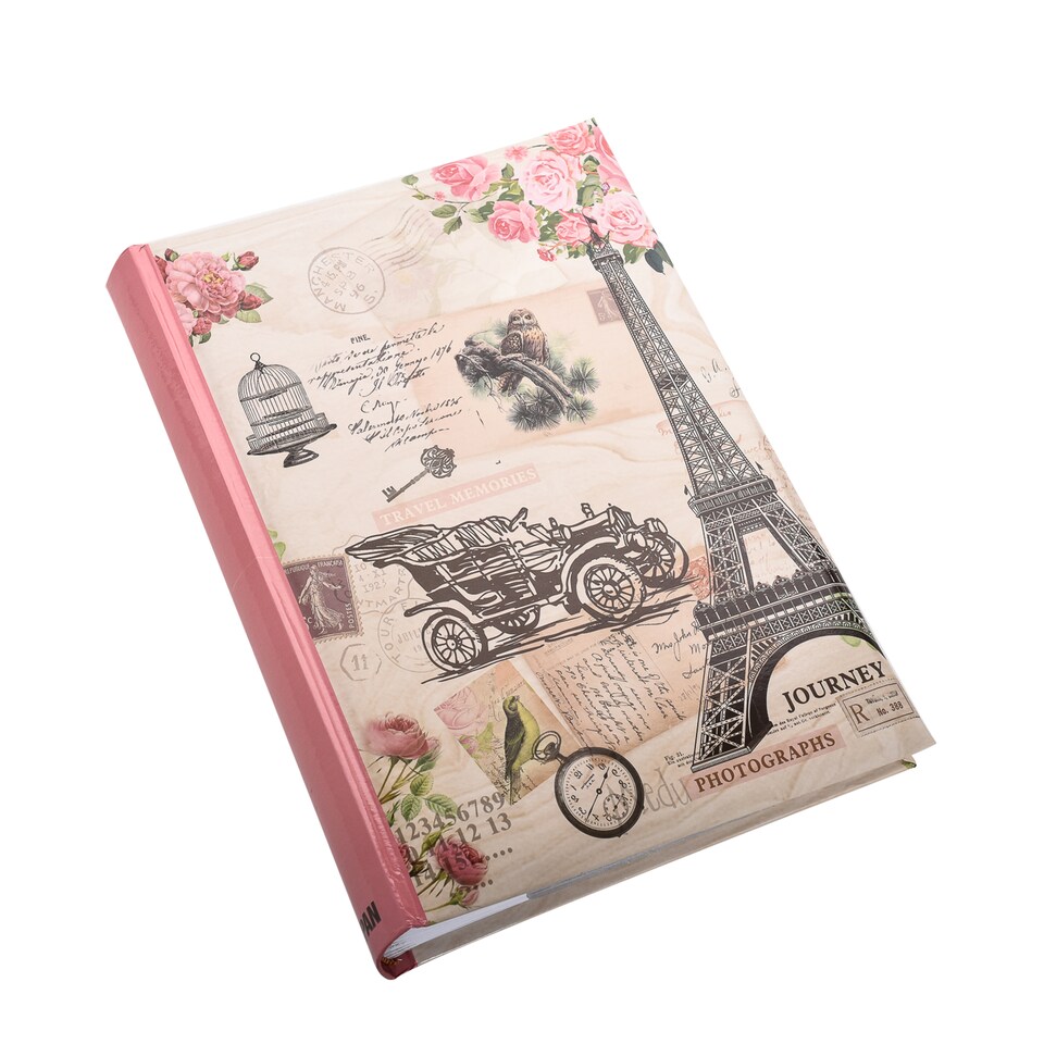 image 1 of ARPAN Large Slip In Memo Photo Album for 300 Photos 6x4" (10x15cm) – Bookbound Picture Album with Memo Writing Space, Index Pages & CD/DVD Pocket for Family, Wedding & Travel Memories