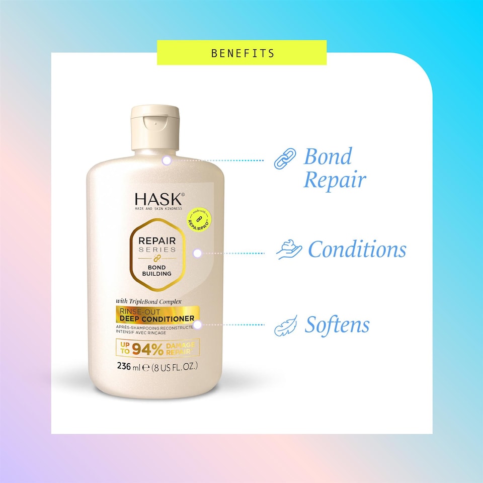 image 1 of Hask Repair Pro Bond Building Rinse-Out Conditioner - Strength & Shine
