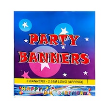 Balloon 60th Birthday Banner - Multicoloured - One Size