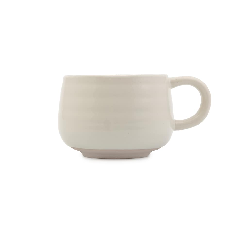 image 1 of Jamie Oliver Big Love White Stoneware Mugs, Set of 4, 375ml | White | White