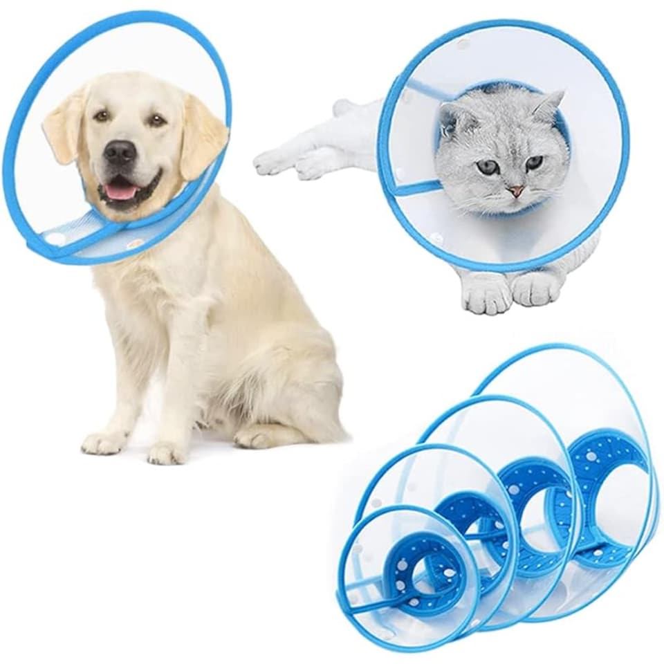 Pet Cone, Cat Cone Dog Cone Adjustable Collar, Cat Recovery Cone ...