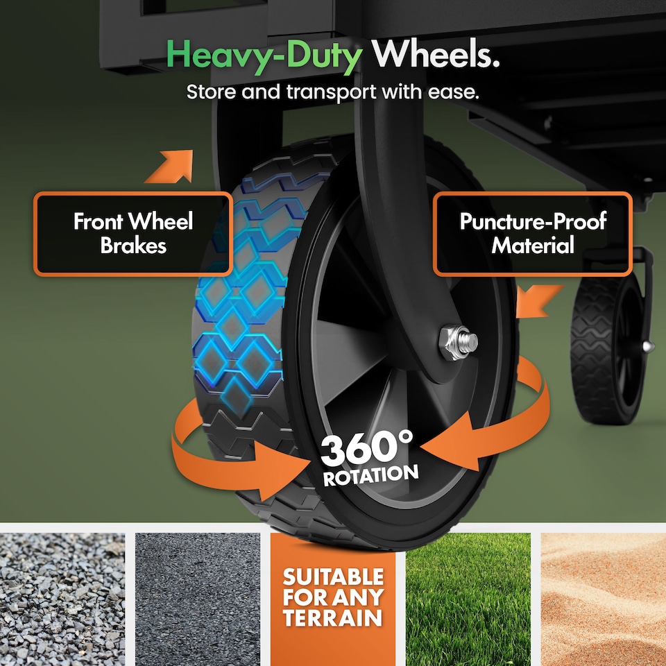 image 1 of VonHaus 70L Festival Cart on Wheels