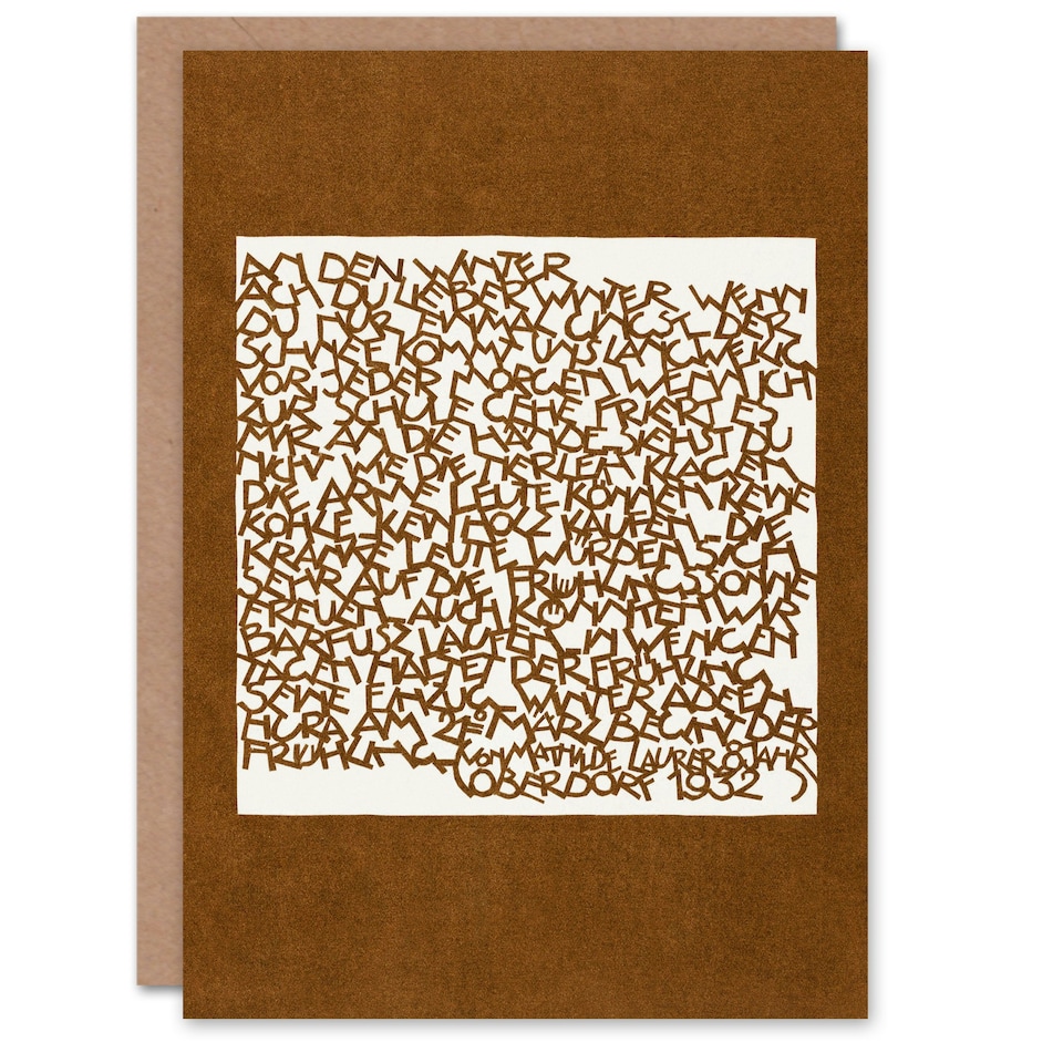 image 1 of Reijer Stolk Art Card In The Winter Typography Painting