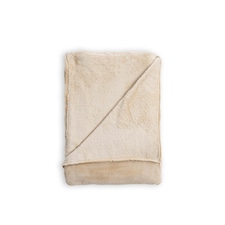 BHS Microfleece Throw | Cream | Latte | 1