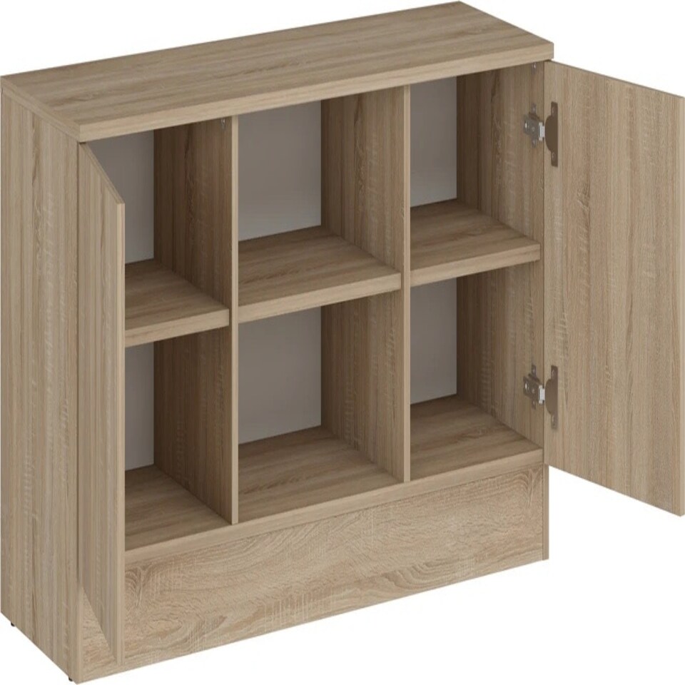 image 1 of Lowboard TV Stand Granada Sonoma Oak (1 box) Brown