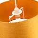image 3 of Contemporary and Sleek 12 Inch Ochre Linen Fabric Drum Lamp Shade 60w Maximum | Yellow | Ochre | 1