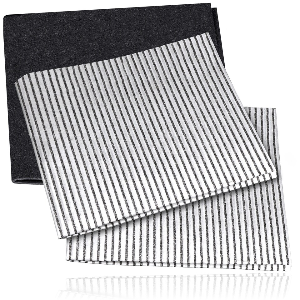 image 1 of SPARES2GO UNIVERSAL Cooker Hood Filter Extractor Vent Fan Odour + Grease Carbon Filters