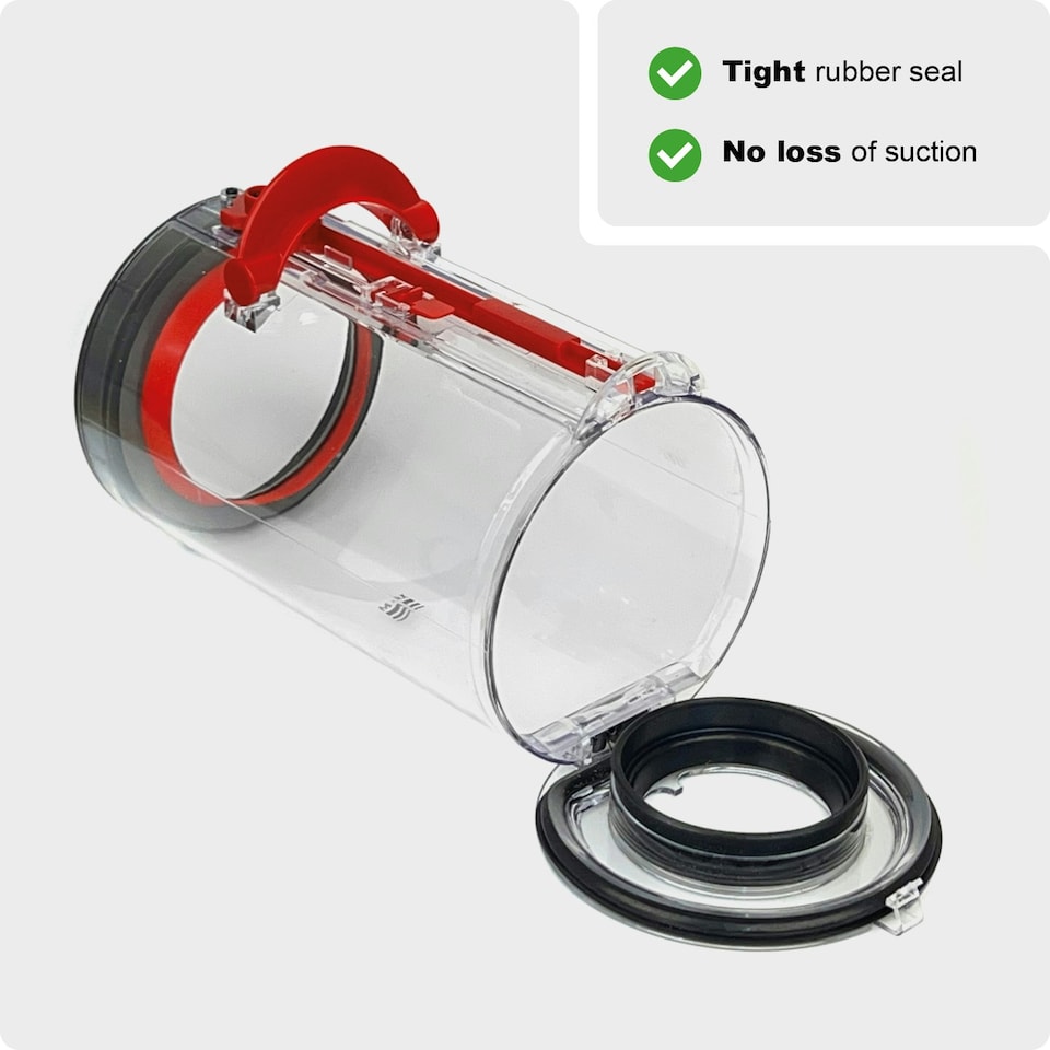 image 1 of SPARES2GO Dust Bin Container for Dyson V10 SV12 Animal Absolute Vacuum