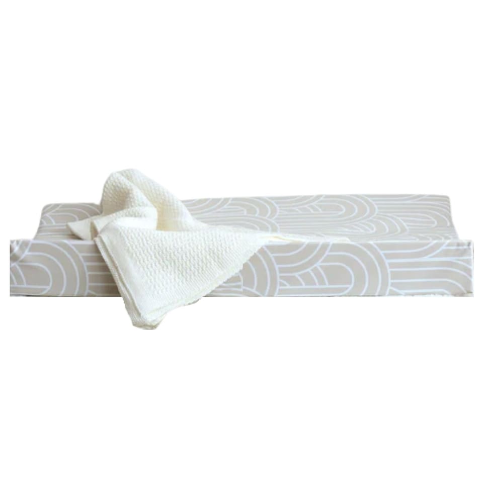 image 1 of Anti-Roll Changing Mat - Melbourne (Greige)