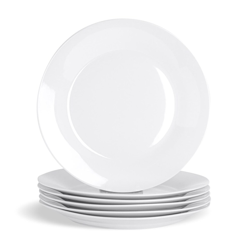 image 1 of Argon Tableware Classic White Dinner Plates - 30cm - Pack of 6 | White | White