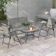image 2 of Outsunny Patio Furniture Set, Garden Set w/ Table, Foldable Chairs, a Loveseat