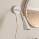 image 3 of ValueLights Edwards Plug in White Flexible Gooseneck Wall Light