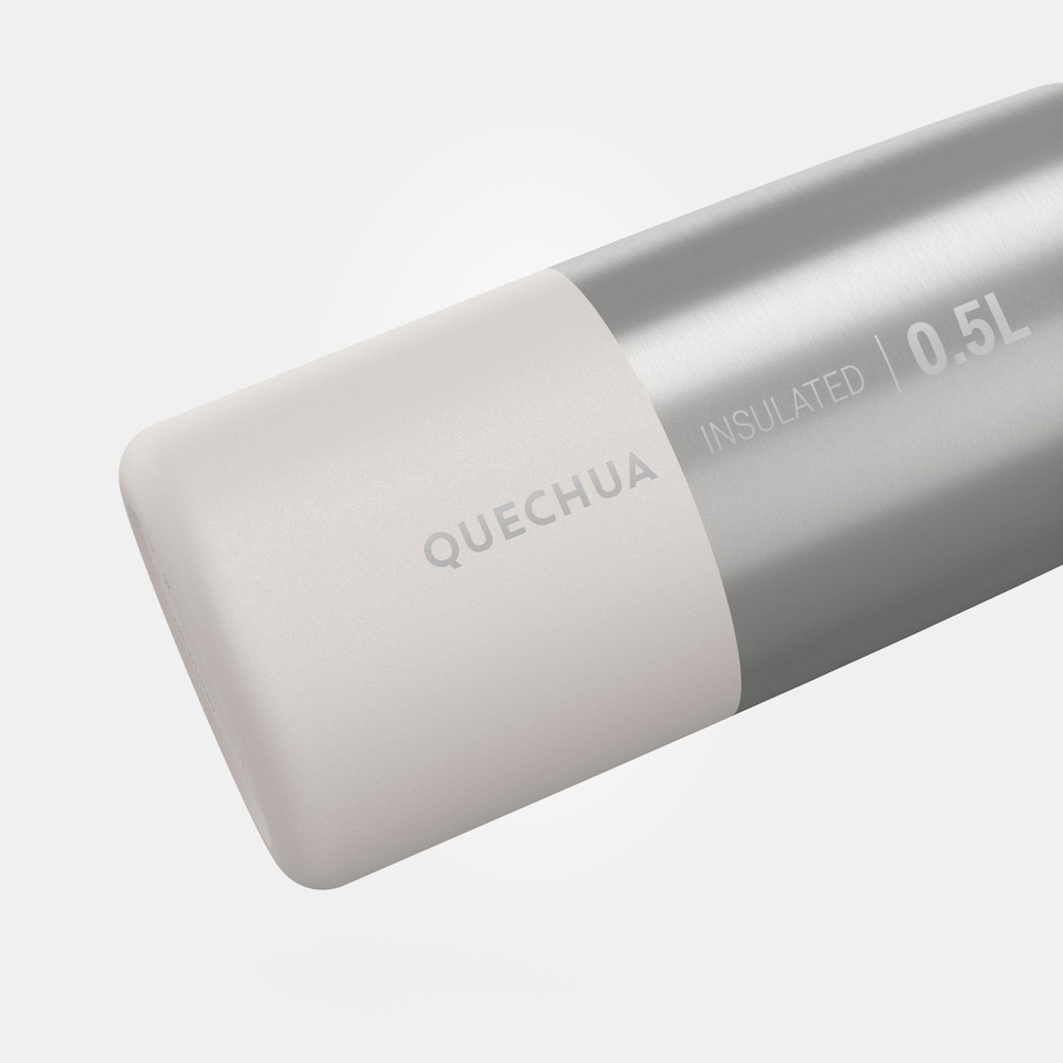 image 1 of Decathlon 0.5 L stainless steel insulated flask 900 with quick-release cap for hiking