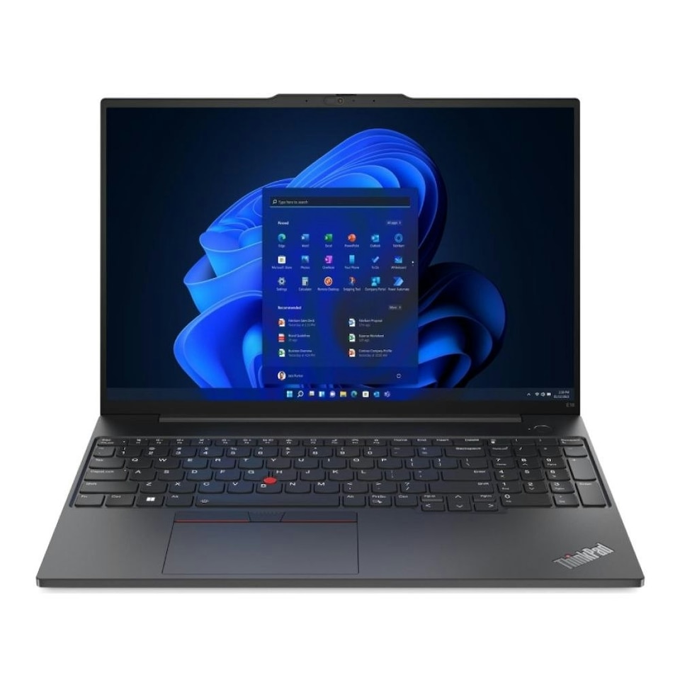 Lenovo ThinkPad E16 Gen 1 Intel i3-1315U 8GB RAM 256GB SSD 16" Windows 11 Pro Laptop - Graphite Black