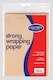 image 1 of strong brown wrapping paper x 2 sheets 77cm by 1000cm x 2 adhesive address labels