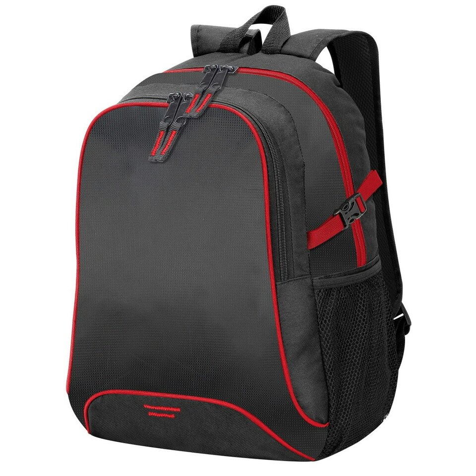 Shugon Osaka Basic Backpack / Rucksack Bag (30 Litre) - Black/Red - One Size