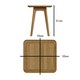 image 2 of Newark Ash Square Wine Table Brown
