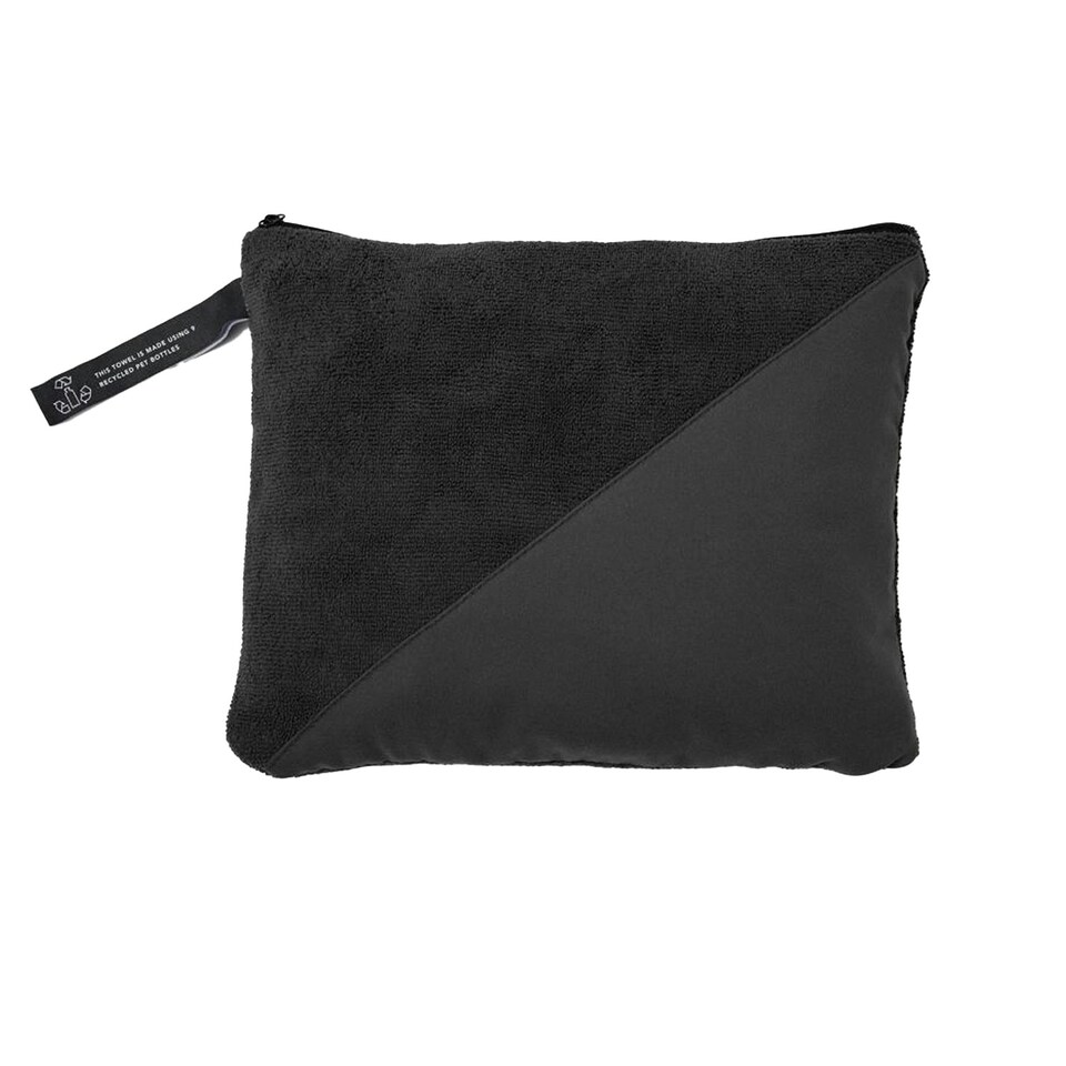 image 1 of Vinga Active Dry RPET Towel - Black - 140cm x 70cm | Black