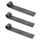 image 1 of Trailer Truck Tailgate Strap Hinge Self Colour 12.5mm Pin Weld On 150mm 3pc Grey