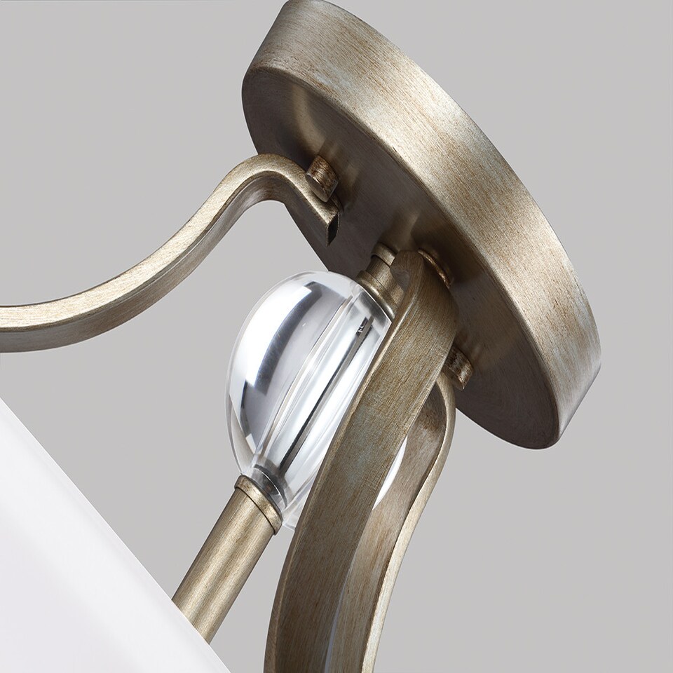 image 1 of Evington 2 Light Semi Flush Ceiling Light Gold, E27