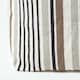 image 4 of Homescapes Grey, Black and White Stripe Cube Square Footstool - 40 x 40 x 40 cm