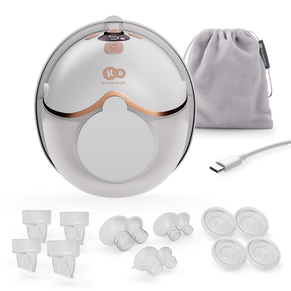 image 1 of Kinderkraft MamaFlow Compact Electric Hands Free Single Breast Pump 4 Modes