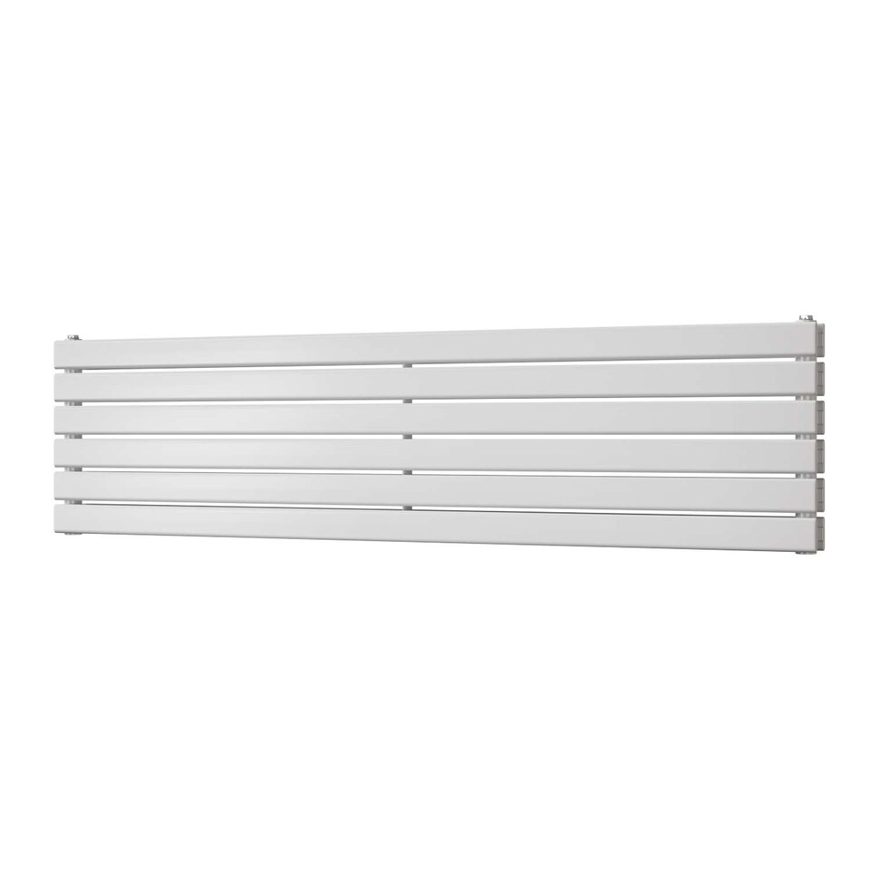 image 1 of Typhoon Axis Horizontal Double Panel Bathroom Radiator - White (H) 408mm x (W) 1600mm