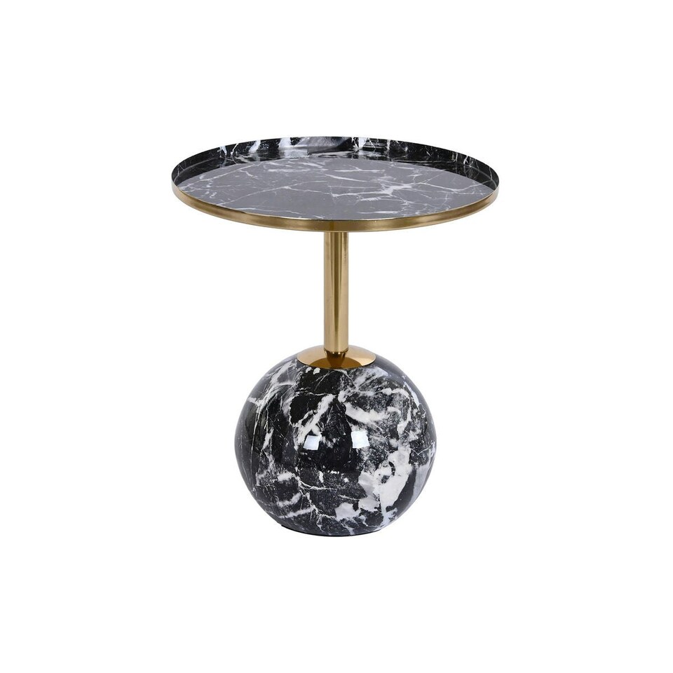 image 1 of Side table DKD Home Decor 41 x 41 x 47 cm Black Golden Iron N/A