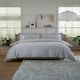 image 1 of Luxurious 400 Thread Count Deluxe Cotton Duvet Cover Set | White | King
