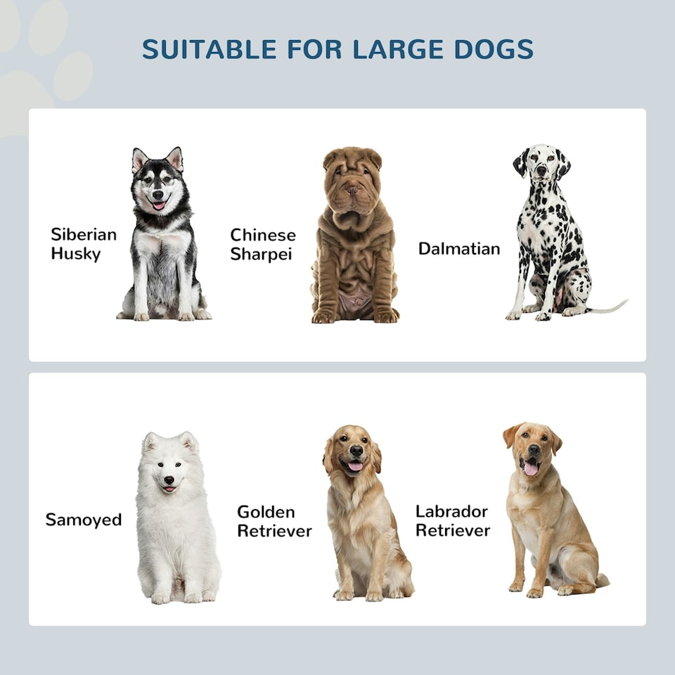 image 1 of PawHut Raised Dog Bowls for Large Dogs Feeding Station w/ Stand, Storage - White