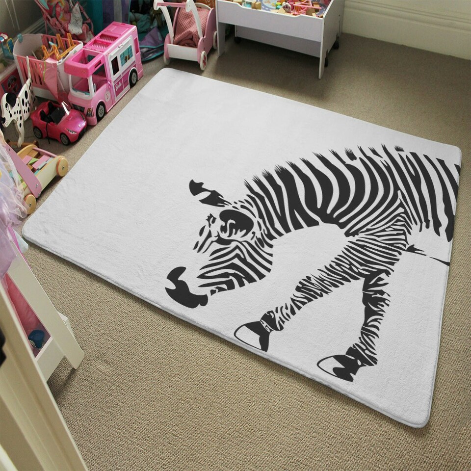 image 1 of Zebra (Rug) White | XL: 160x230cm