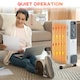 image 3 of HOMCOM Oil Filled Radiator Portable Heater W/ 9 Fin, 3 Heat Settings White