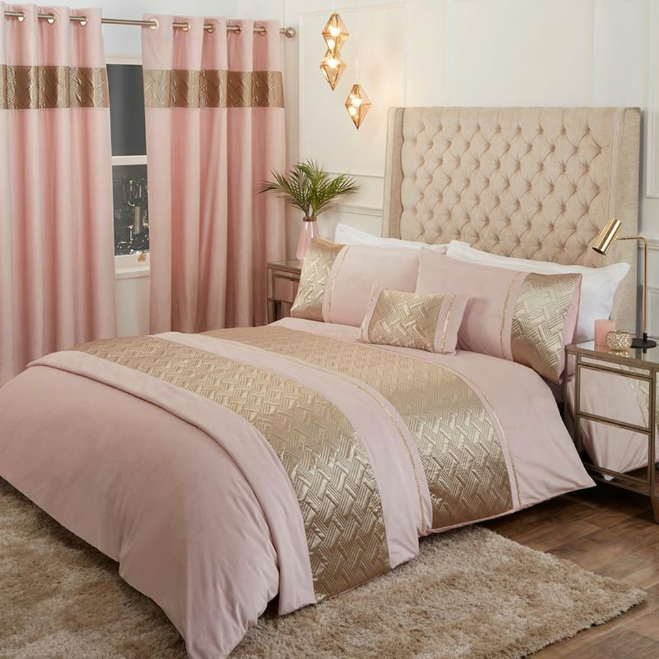 image 1 of Capri Polycotton Duvet Cover Set With Pillowcase Silver | Single