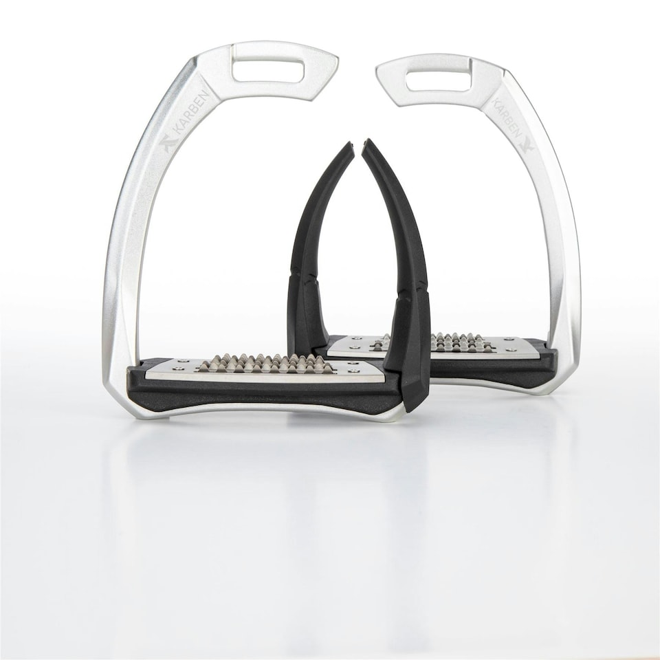 image 1 of Karben Ultra Grip FX Stirrups Black | Size: Adult
Colour: Black