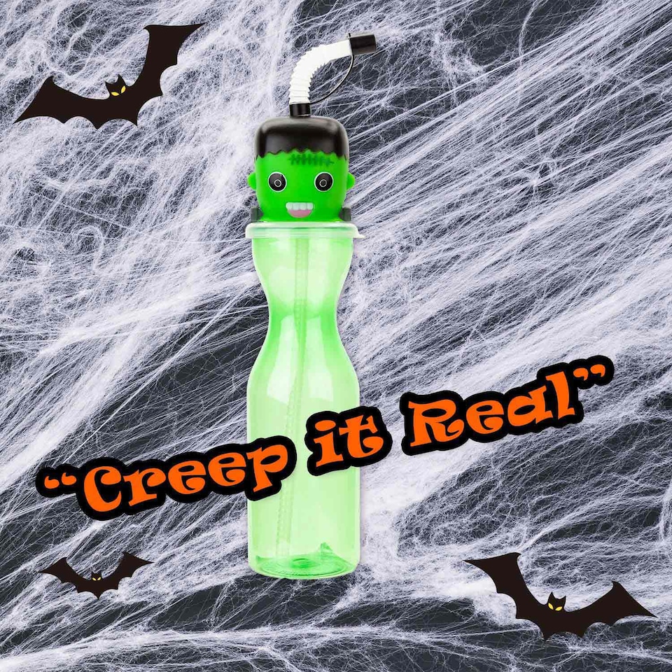 image 1 of vfm-estore Halloween Bottle 500ml - Frankenstein Party Drink Bottle