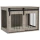 image 1 of PawHut Dog Crate Furniture with Removable Cushion, for Medium Dogs - Brown