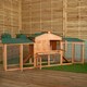 image 2 of 84cm x 2.12m Samuel Alexander Extra Large Wooden Outdoor Hutch for Small Animals with Run