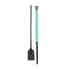 Dublin Sch Leather Horse Dressage Whip | Blue | Turquoise | One Size | 1