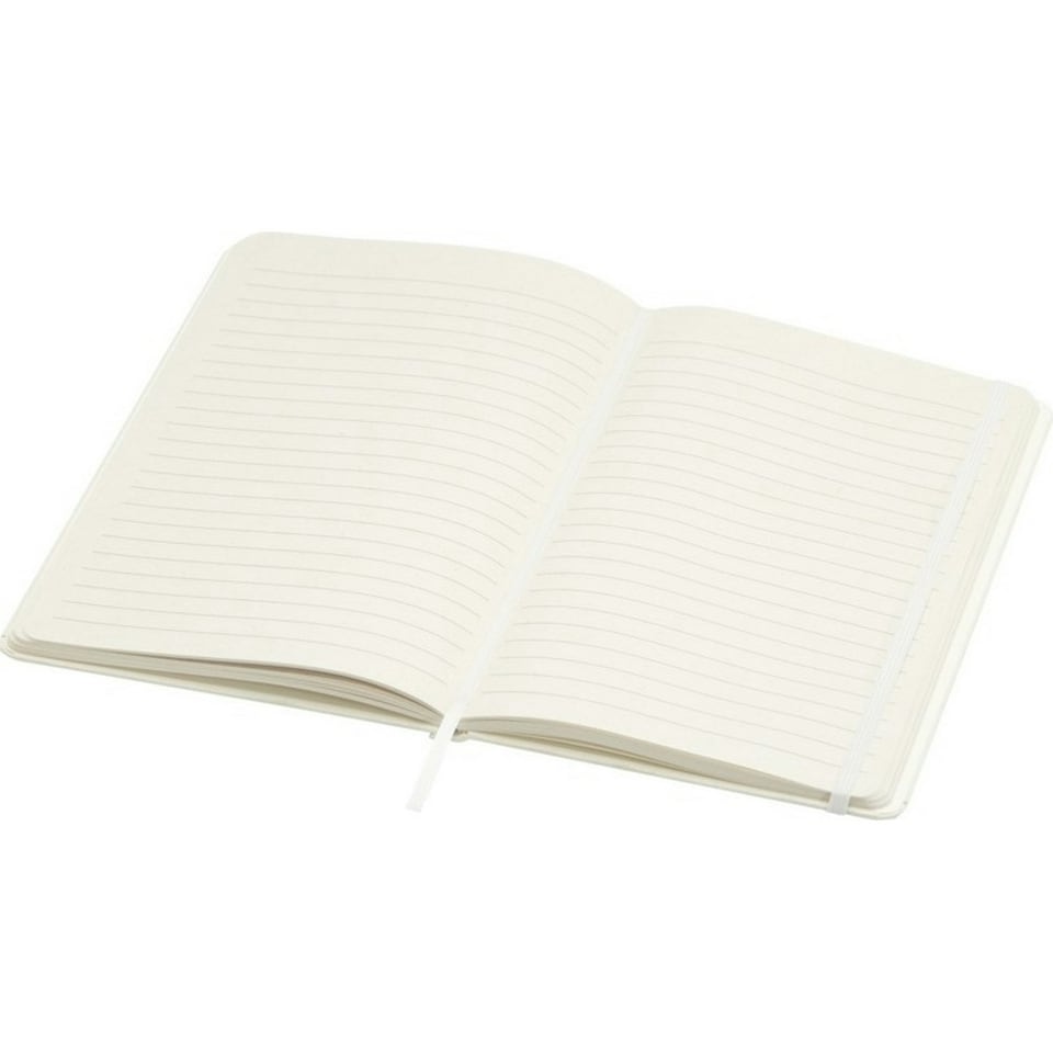 image 1 of Hard Cover Recycled A5 Notebook - White - One Size