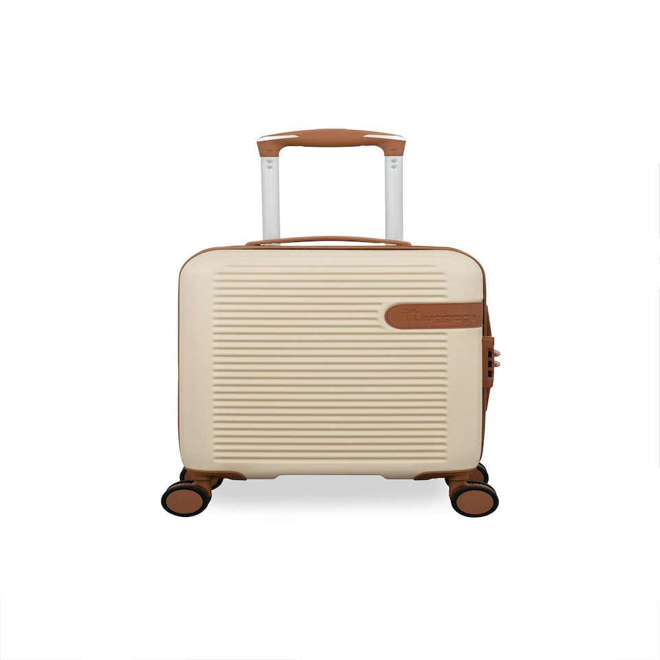 image 1 of IT Luggage Clarify Creme Cabin Suitcase with TSA Lock Cream | Cabin Bag