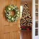 image 2 of Hanging Door Wreath Round Spring Easter Christmas Wall Decor Traditional Festive | Multi | Green, Cream & Pink | 25cm | 1